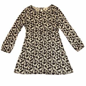 Aritzia Talula Floral Long-Sleeve Mini Dress